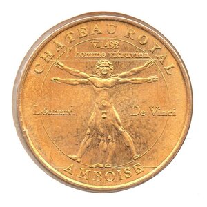 Mini médaille monnaie de paris 2007 - château royal d’amboise