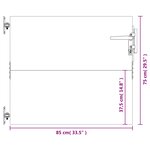 vidaXL Portail de jardin 85x75 cm acier corten