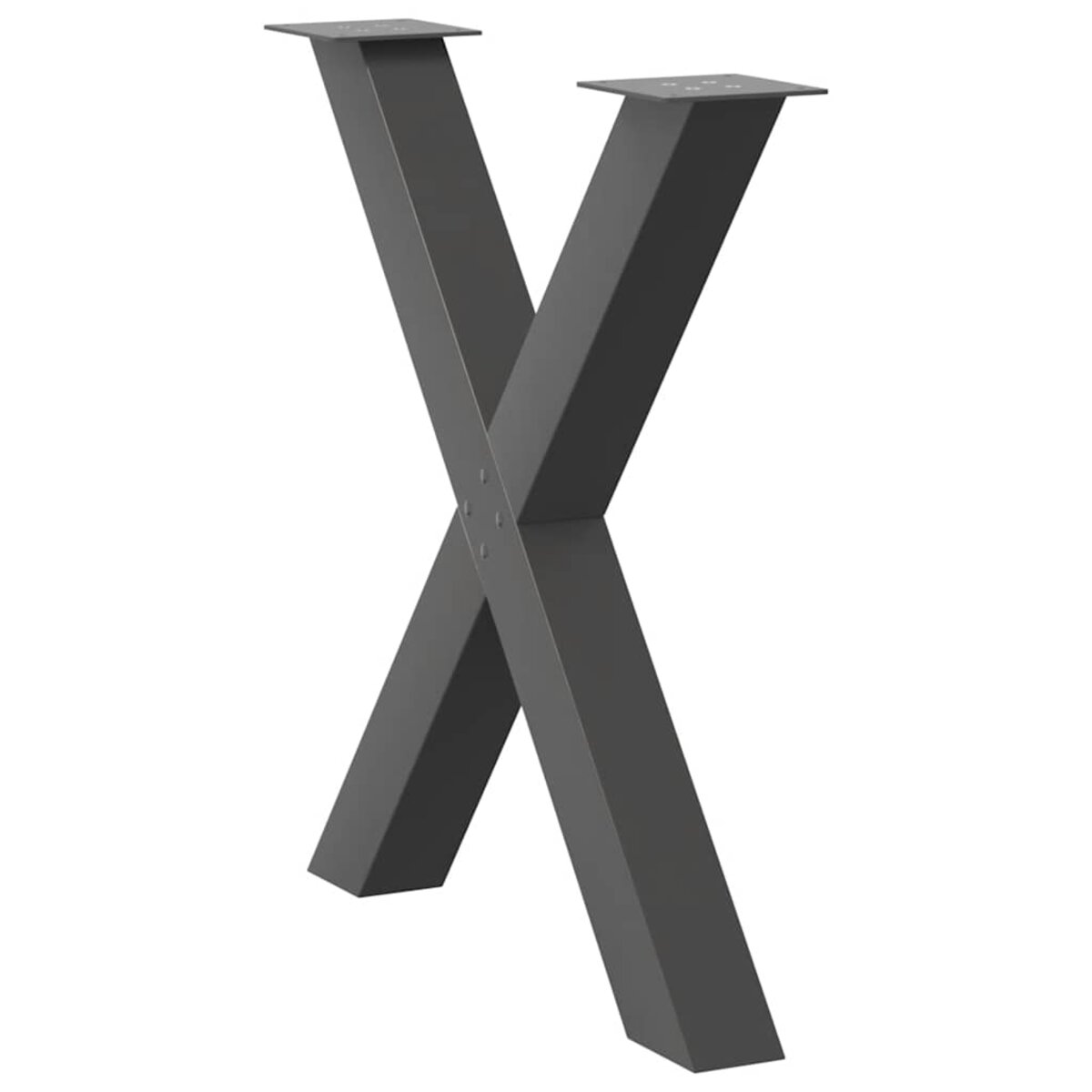 vidaXL - Eettafelpoten - 2 - st - U-vormig - 80x(72-73) - cm - staal - zwart vidaXL - Eettafelpoten - 2 - st - U-vormig - 80x(72-73) - cm - staal - zwart