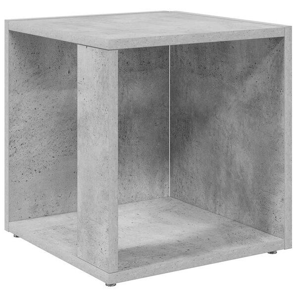 vidaXL Table d'appoint Gris béton 33x33x34 5 cm Bois d'ingénierie