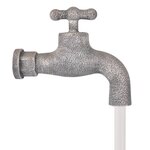vidaXL Fontaine avec robinet et seaux Polyrésine