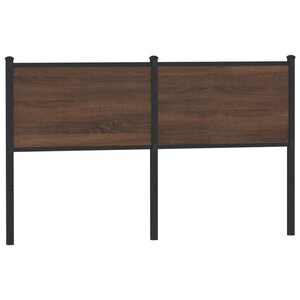 vidaXL Tête de lit chêne marron 140 cm bois d'ingénierie et acier
