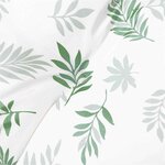 vidaXL Coussin de banc de jardin Floral Blanc et vert 180 x 50 x 4 cm