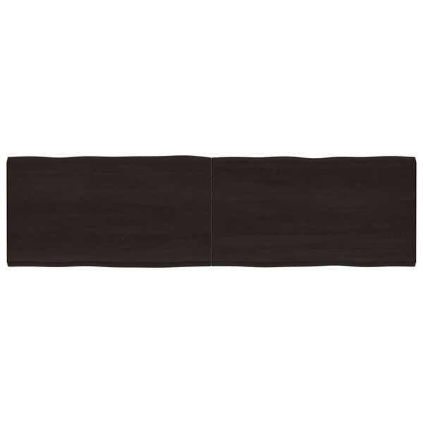 vidaXL Dessus de table bois massif traité bordure assortie