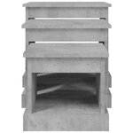vidaXL Tables basses 3 Pièces gris béton bois d'ingénierie