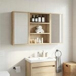 vidaXL Armoire murale de salle de bain Chêne Sonoma 40 x 10 x 50 cm