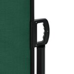 vidaXL Auvent latéral rétractable vert foncé 180x500 cm