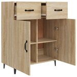 vidaXL Buffet chêne sonoma 69 5x34x90 cm bois d'ingénierie
