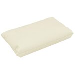 vidaXL Coussins de canapé palette 3 Pièces Crème Tissu