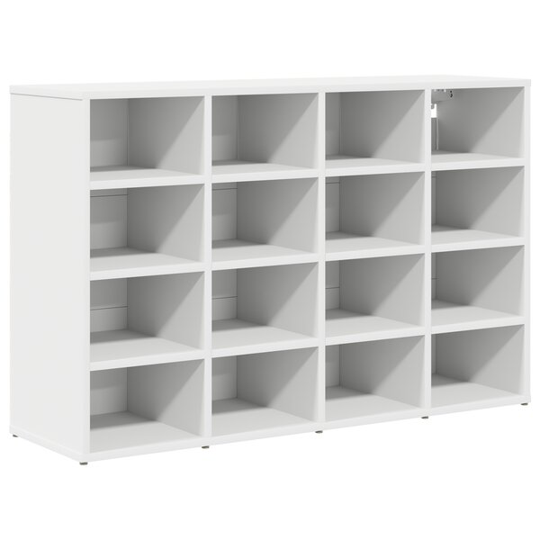 vidaXL Cabinet à chaussures Blanc 103x30x51 cm Bois d'ingénierie