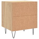 vidaXL Tables de chevet 2 Pièces chêne sonoma 40x35x47 5 cm