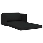 vidaXL Canapé-Lit Noir 124 x 71 x 78 cm tissu