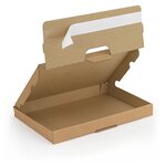 Boîte postale extra-plate carton brune avec fermeture adhésive 30 5x22x2 5 cm (lot de 50)