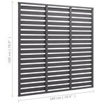 vidaXL Panneau de clôture WPC 180x180 cm Gris