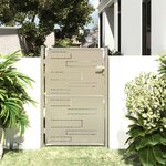 vidaXL Portail de jardin 100x150 cm Acier inoxydable