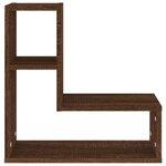 vidaXL Étagères murales 2 Pièces Chêne marron 50x15x50 cm Bois ingénierie
