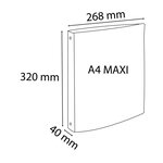Classeur 4 anneaux SKANDI en polypropylène recyclé  dos 4 cm  format A4+