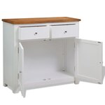 vidaXL Buffet 90x33 5x83 cm Bois de chêne massif