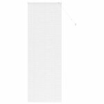 vidaXL Store de Fenêtre avec des rideaux Blanc Aluminium