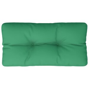 vidaXL Coussin de palette vert 80x40x12 cm tissu