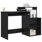 vidaXL Bureau Chêne noir 120 5 x 44 x 88 5 cm Bois d'ingénierie