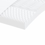 vidaXL Matelas en mousse 2 Pièces blanc 100x200 cm 7 zones dureté 20 ILD