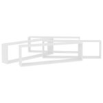 vidaXL Étagères cube murales 4 Pièces Blanc 100x15x30cm bois d'ingénierie