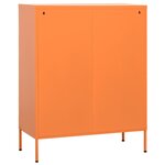 vidaXL Armoire de rangement Orange 80x35x101 5 cm Acier