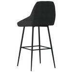 vidaXL Tabourets de bar lot de 2 noir velours