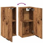 vidaXL Armoire de salle de bain murale vieux bois 32x20x67 cm