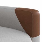 vidaXL Fauteuil de massage inclinable gris nuage tissu