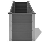 vidaXL Lit surélevé de jardin WPC 150x50x54 cm Gris