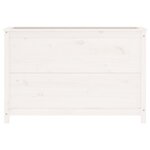 vidaXL Lit surélevé de jardin blanc 119 5x40x78 cm bois de pin massif