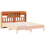 vidaXL Tête de lit avec rangement cire marron 180cm bois massif de pin