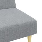 vidaXL Ensemble de canapés 2 Pièces gris clair tissu