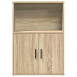 vidaXL Bibliothèque chêne sonoma 60x24x85 cm bois d'ingénierie
