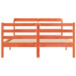 vidaXL Cadre de lit sans matelas cire marron 140x190cm bois pin massif