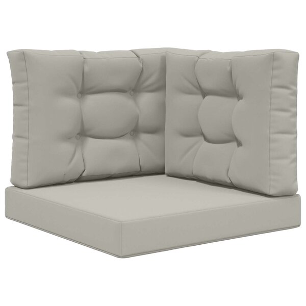 vidaXL Coussin de canapé d'extérieur Polyester Gris 60 x 60 cm