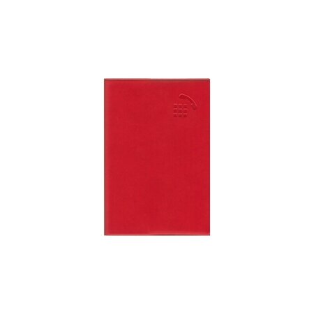 Exacompta - répertoire / carnet d'adresses 7.5 x 11 cm - rouge