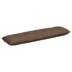 vidaXL Coussin de Dos Marron 180 x 19 x 50 cm tissu