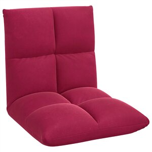 vidaXL Fauteuil de sol ajustable Bordeaux Velours
