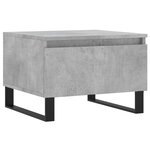 vidaXL Tables basses 2 Pièces gris béton 50x46x35 cm bois d'ingénierie