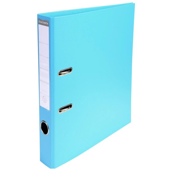 Classeur À Levier Pvc A4 Dos De 50mm. - Bleu Clair - X 10 - Exacompta