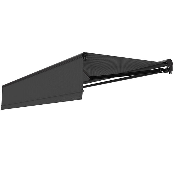 Store banne motorisé 3x2m reno gris aluminium lambrequin enroulable