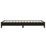 vidaXL Cadre de lit sans matelas noir 90x190 cm tissu