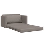 vidaXL Canapé Lit Sol 2-en-1 Taupe 124x71x78 cm Tissu
