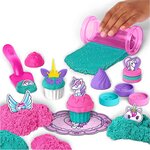 Spin Master 6065201 - Sable cinétiqe Kit de pâtisserie licorne