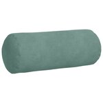 vidaXL Coussins d'accent 2 Pièces Vert Mer Ø 15 x 40 cm