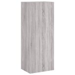 vidaXL Meuble TV mural sonoma gris 40 5x30x102 cm bois d'ingénierie