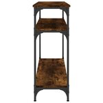 vidaXL Table console chêne fumé 100x29x75 cm bois d'ingénierie